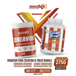 Cookie Dough Protein 30 Servings & Creatine CREAVOX 30 Servings